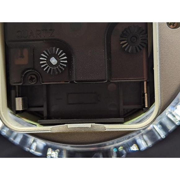 Vtg Hoya Crystal Museum Vertical World Clock Executive Desk Mantle Japan Travel - Picture 11 of 11